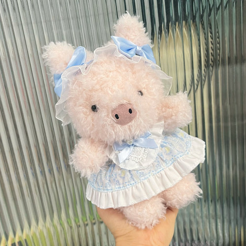 Jellycat玩偶着替little系列娃衣18cm小狗小兔小羊裙子春衣服套装