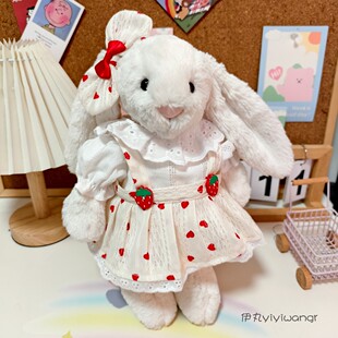 适用于jellycat中号邦尼兔可爱衣服23/31cm害羞兔子连衣裙子配饰