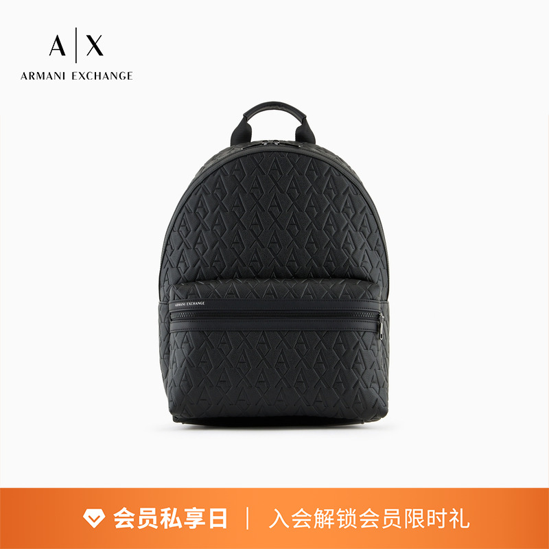 AX/阿玛尼男士圆形手提双肩包