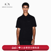 Polo衫 ARMANI 男士 纯棉暗门襟翻领短袖 EXCHANGE 阿玛尼秋冬新款
