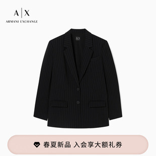 女士平驳领单排扣西装 阿玛尼春夏新款 外套官方 EXCHANGE ARMANI