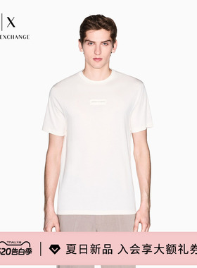 ARMANI EXCHANGE/阿玛尼26年春夏新款男士圆领短袖正肩纯棉T恤