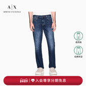 纯棉低腰直筒牛仔裤 ARMANI 官方 新款 男士 EXCHANGE 阿玛尼26年春季