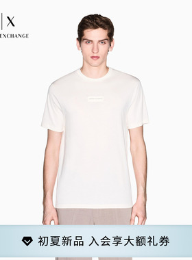 ARMANI EXCHANGE/阿玛尼26年春夏新款男士圆领短袖正肩纯棉T恤