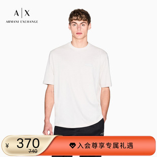 EXCHANGE 纯棉圆领正肩重磅短袖 阿玛尼冬季 男士 T恤 新款 ARMANI
