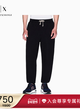 ARMANI EXCHANGE/阿玛尼秋冬新款男宽松束脚休闲运动重磅卫裤长裤