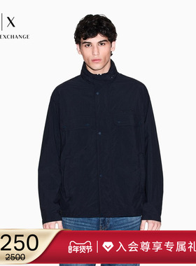 ARMANI EXCHANGE/阿玛尼冬季新款男士立领休闲商务工装夹克外套