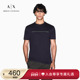 EXCHANGE 阿玛尼秋冬新款 男士 ARMANI 纯棉圆领短袖 正肩轻薄T恤
