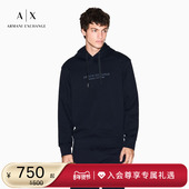 ARMANI 男连帽套头上衣宽松重磅运动卫衣 新款 EXCHANGE 阿玛尼冬季