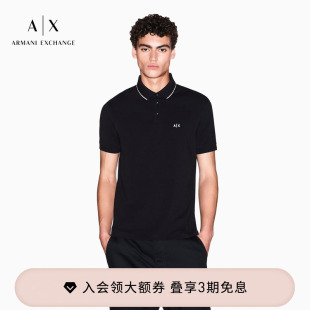 EXCHANGE 正肩商务刺绣Polo衫 阿玛尼春夏新款 翻领短袖 男士 ARMANI