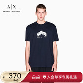 纯棉圆领短袖 ARMANI 正肩T恤官方 新款 男士 EXCHANGE 阿玛尼冬季