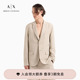 平驳领单排扣简约风商务西装 阿玛尼春夏男士 外套 EXCHANGE ARMANI