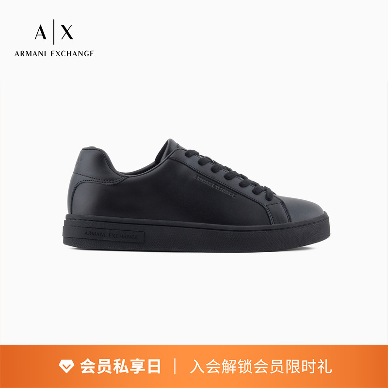 AX/阿玛尼男士低帮平底运动鞋