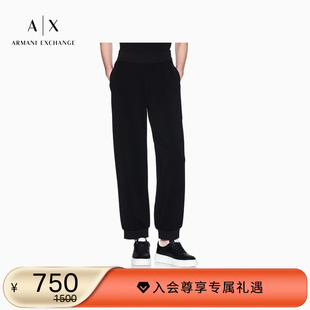 女士宽松锥形重磅休闲松弛感卫裤 阿玛尼秋冬新款 EXCHANGE ARMANI