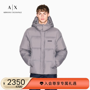 男士 ARMANI 新款 阿玛尼冬季 90白鸭绒连帽面包羽绒服外套 EXCHANGE