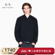 ARMANI 男棒球领绗缝短飞行夹克棉服外套 新款 EXCHANGE 阿玛尼冬季