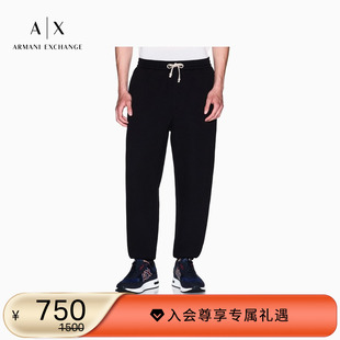 长裤 ARMANI 男宽松束脚休闲运动重磅卫裤 阿玛尼秋冬新款 EXCHANGE