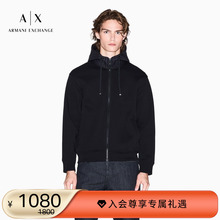 ARMANI EXCHANGE/阿玛尼冬季新款男拉链开衫连帽运动卫衣夹克外套