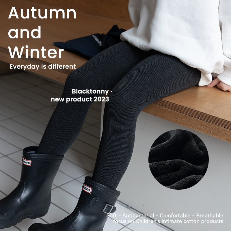 小黑托昵连裤袜秋冬加绒加厚