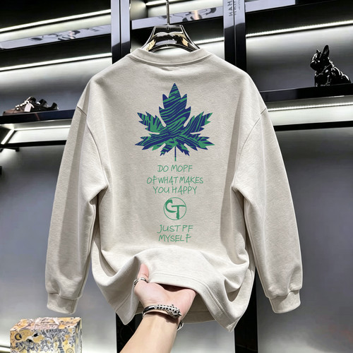 奥特莱斯~专柜折扣捡漏秋季新款长袖t恤休闲男装宽松韩版运动上衣