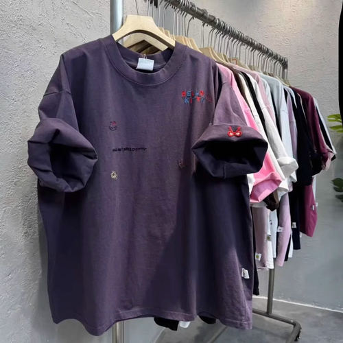 奥特莱斯~品牌外贸专柜剪标捡漏男女纯棉新款印花短袖t恤夏季韩版