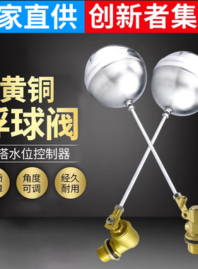 不锈钢浮球阀水箱水塔进水阀浮球开关水位控制阀液位控制器4分6分