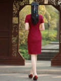 Kai Kai Victory Cheongsam, лето 2025, новый красный вступительный экзамен в колледж, вступительный экзамен в старшую школу, улучшенное повседневное носимое устройство для маленьких мам