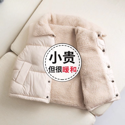 儿童羽绒棉马甲秋冬季男童女童休闲外穿背心韩版宝宝保暖坎肩潮