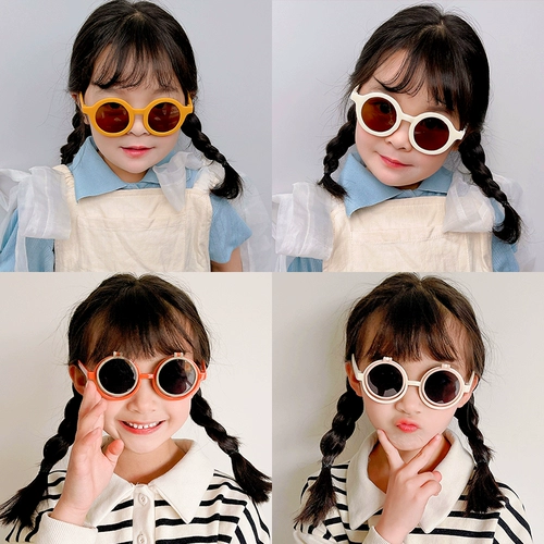 Детские мультяшные милые модные солнцезащитные очки для мальчиков, защита от ультрафиолета