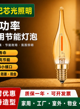 led爱迪生灯泡迷你蜡烛灯拉尾灯