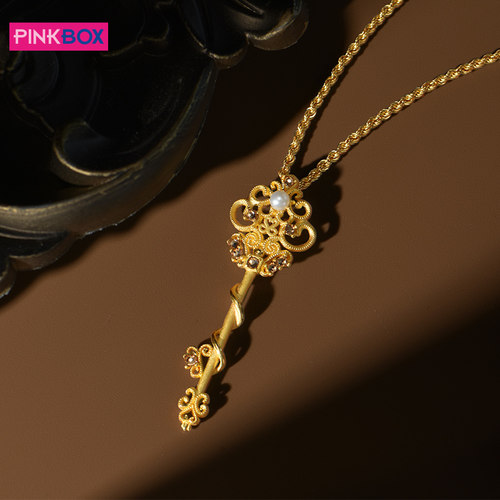 PINKBOX花神权杖黄金吊坠