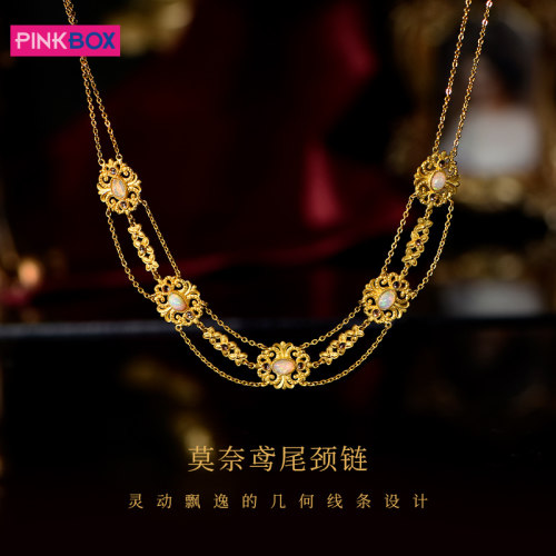 珠宝PINKBOX颈链莫奈鸢尾花颈链