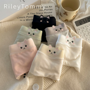 抗菌裆中腰无痕甜美女孩透气三角裤 英国Riley Tommy少女纯棉内裤