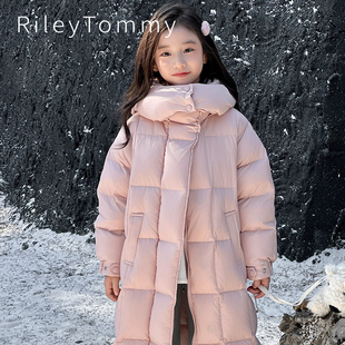儿童长款 冬季 加厚女孩外套 Tommy儿童羽绒服三防中长款 英国Riley