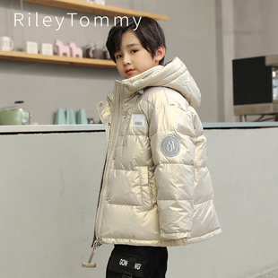 英国Riley 男童特力菲覆膜免洗保暖外套 Tommy儿童三防羽绒服冬季