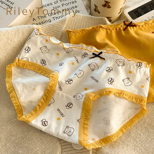 抑菌可爱全棉抗菌女孩透气三角短裤 英国Riley Tommy少女纯棉内裤