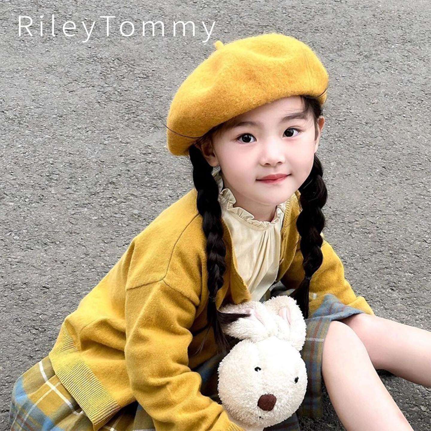 英国RileyTommy女童复古贝雷帽