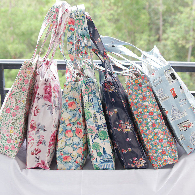 cathkidston防水帆布包百搭购物袋单肩包学生书包女包手提包文艺