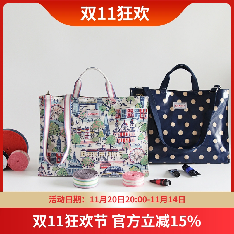kidston防水碎花油布单肩包