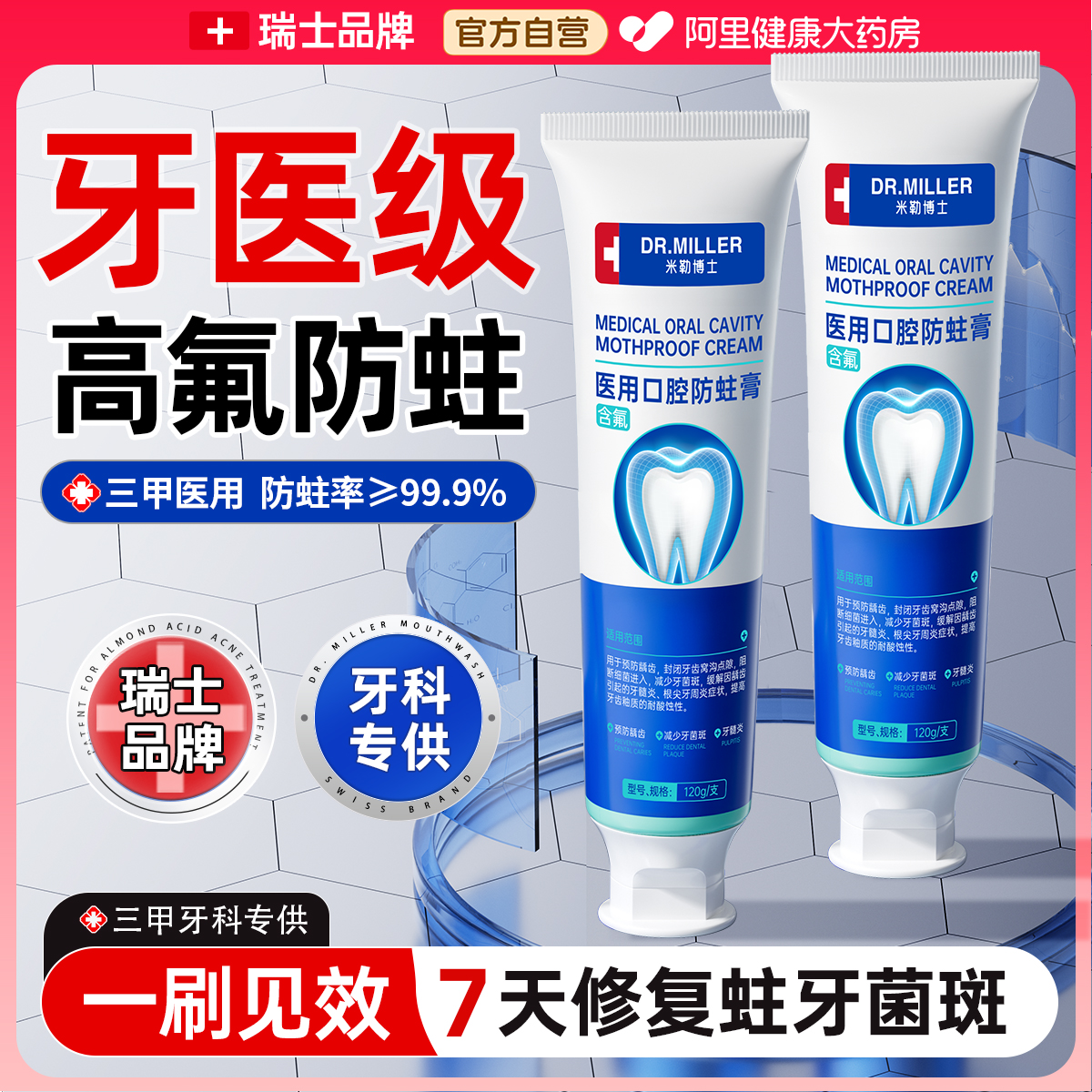 瑞士热销第一丨医用高氟防蛀膏