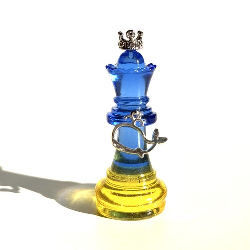 国际象棋棋子手工diy定制礼物摆件水晶滴胶材成品伴手礼支持定制