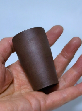 老货库存30cc原矿紫泥纯紫砂闻香杯品茗功夫茶具小茶杯花插复古风