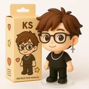 极彩立方赛纳3D全彩打印盲盒卡通来图定制公仔创意手办树脂摆件IP