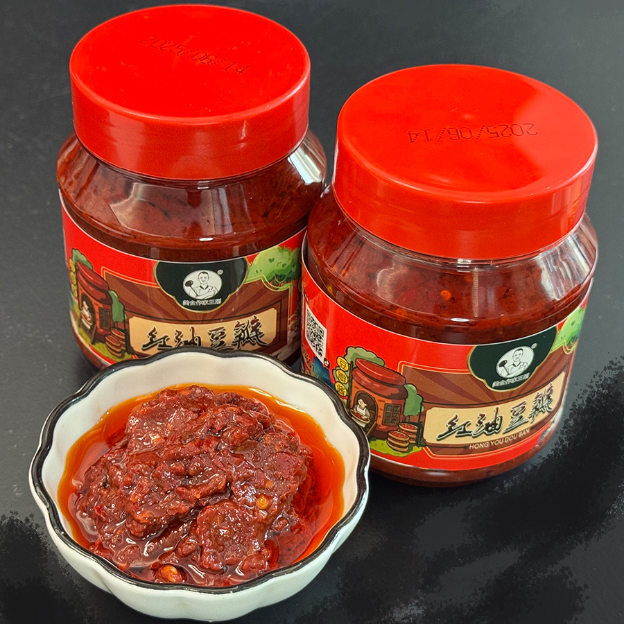 美食作家王刚红油郫县豆瓣酱500克*2罐四川特色家用商用调料佐料