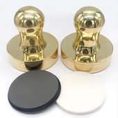 高档纯铜章光敏印章金属铜印章铜壳免封边圆形章椭圆印章用品私章