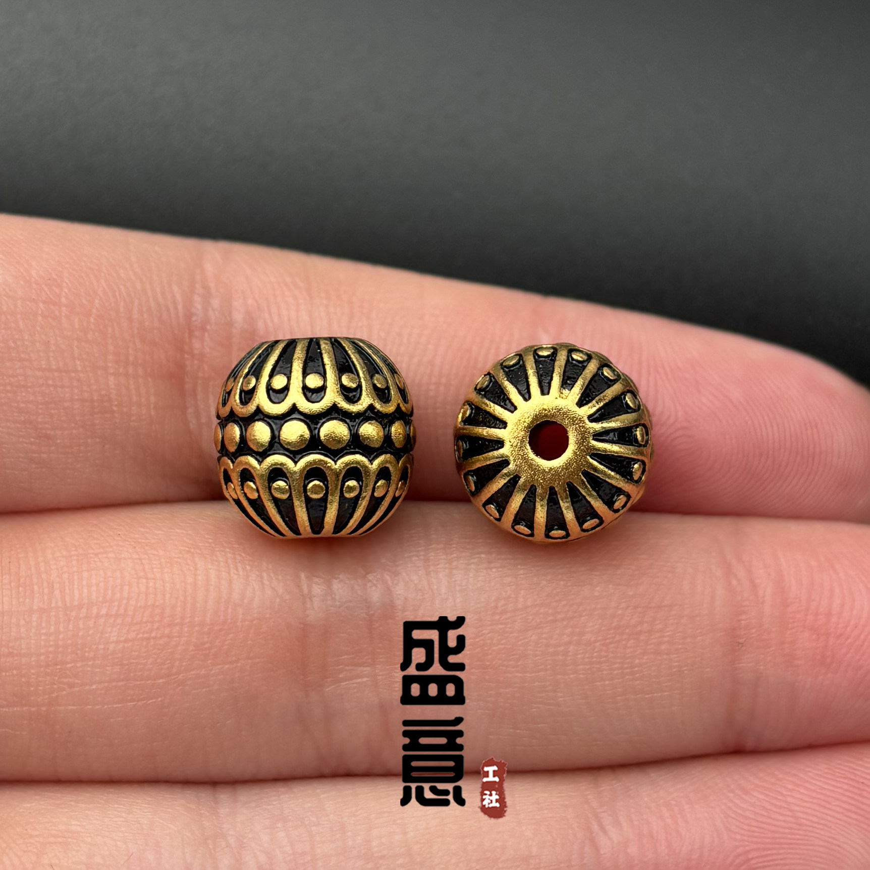 古法24K工艺黄金色格桑花老型桶珠顶珠腰珠隔珠项链手串配饰,饰品/流行首饰/时尚饰品新,其他DIY饰品配件,淘宝优惠券,粉丝福利购,淘宝优惠卷