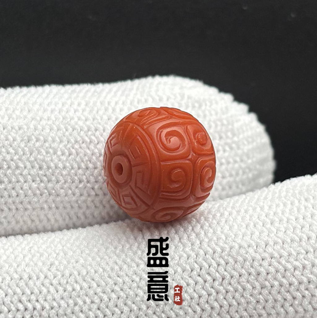 天然原矿南红回纹墩子桶珠星月金刚菩提猴头蜜蜡DIY文玩手串配饰