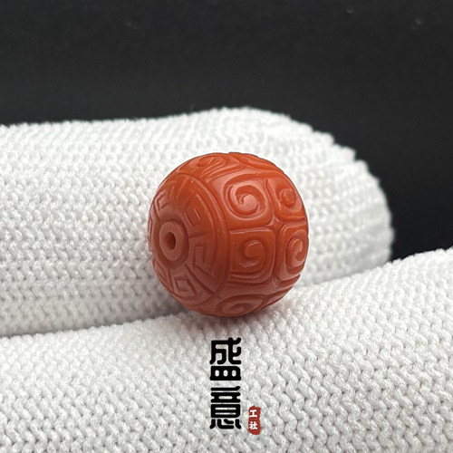 天然原矿南红回纹墩子桶珠星月金刚菩提猴头蜜蜡DIY文玩手串配饰