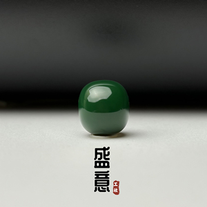 雪巴琉璃珠老型桶珠军绿菜籽黄料腰珠顶珠单珠星月菩提绿松石配珠
