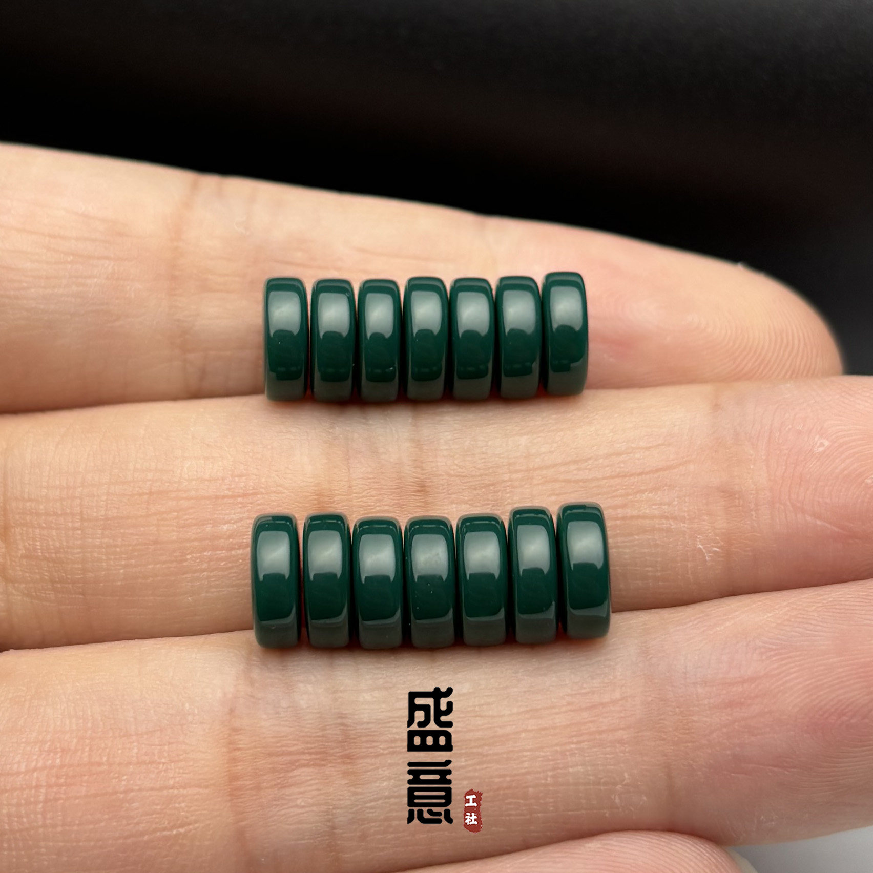 雪巴琉璃直切隔片地狱绿色垫片隔珠星月金刚猴头文玩手串配饰,饰品/流行首饰/时尚饰品新,DIY配件,淘宝优惠券,粉丝福利购,淘宝优惠卷